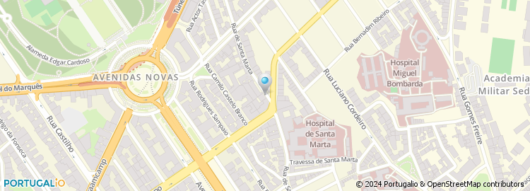 Mapa de Adega Parreirinha Central de Santa Marta, Lda