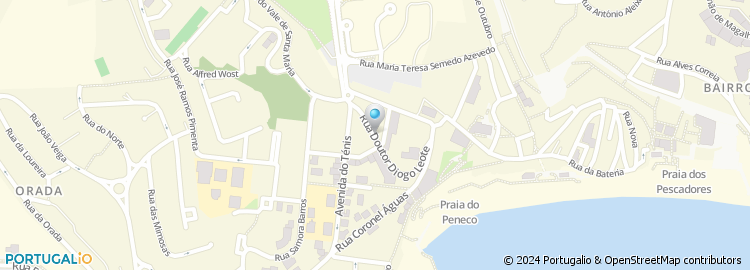 Mapa de Rua Doutor Diogo Leote