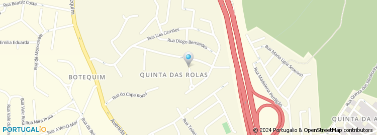 Mapa de Praceta Quinta das Rolas