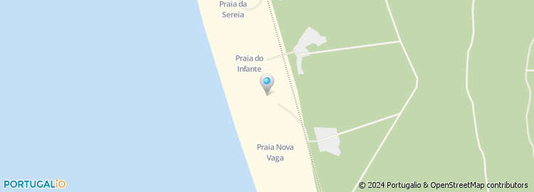 Mapa de Praia do Infante