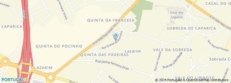 Mapa de Quinta da Francesa