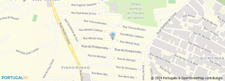 Mapa de Rua Alfredo Dinis