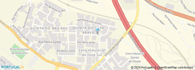 Mapa de Rua António Quadros