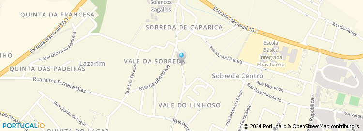 Mapa de Rua Bento de Jesus Caraça