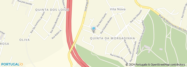 Mapa de Rua Casal de Santo António da Morgadinha