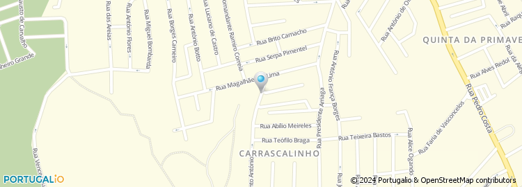 Mapa de Rua Casimiro Freire