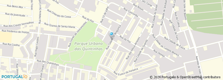 Mapa de Rua Cidade de Bragança