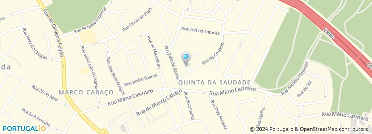 Mapa de Rua da Esperança à Quinta de Cima