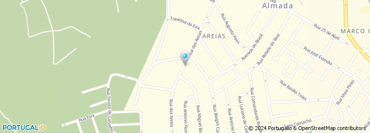 Mapa de Rua das Areias