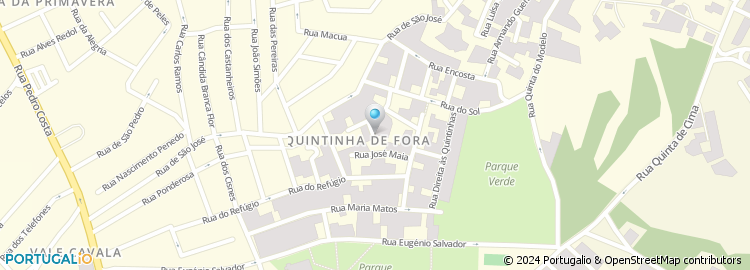 Mapa de Rua de São Francisco Às Quintinhas