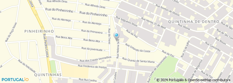 Mapa de Rua dos Cravos Vermelhos