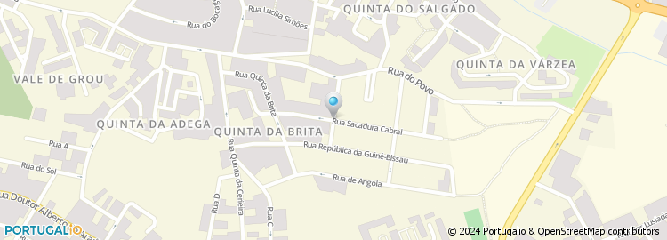 Mapa de Rua Gago Coutinho