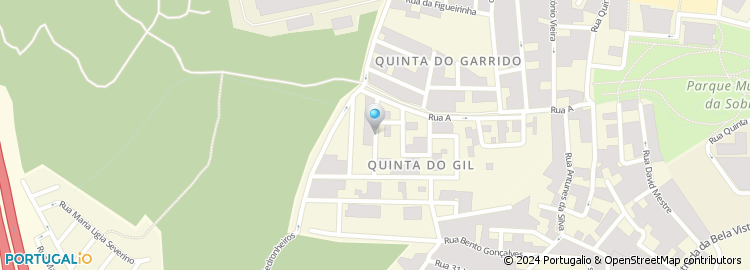 Mapa de Rua H da Quinta do Gil