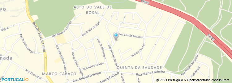 Mapa de Rua João de Barros