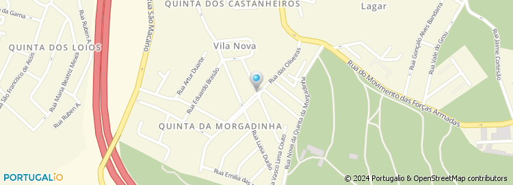 Mapa de Rua Joaquim Alves da Costa