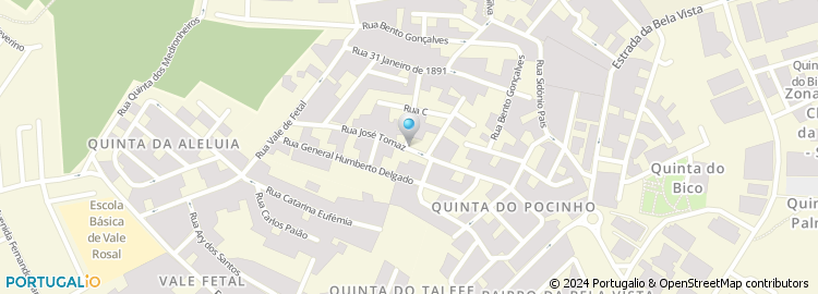 Mapa de Rua José Tomaz