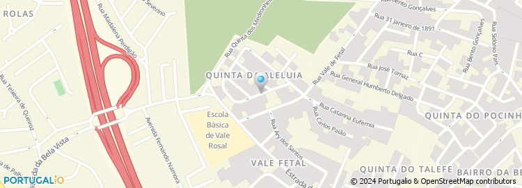 Mapa de Rua Manuel Valadares