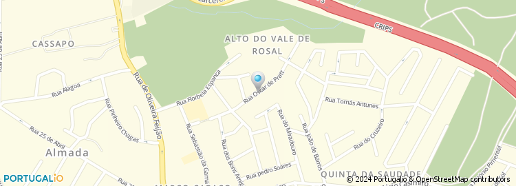 Mapa de Rua Óscar de Pratt