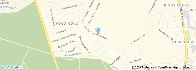 Mapa de Rua Pêro Vaz de Caminha