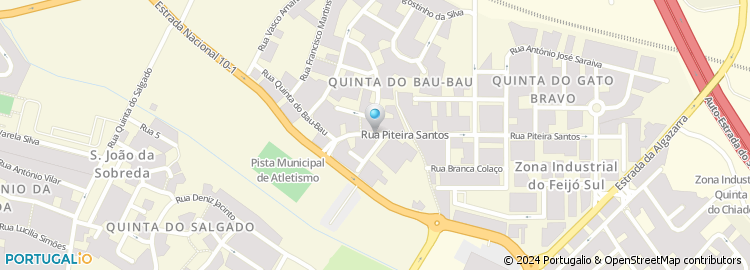 Mapa de Rua Piteira Santos