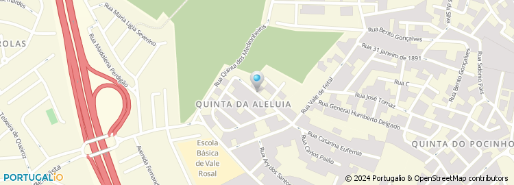 Mapa de Rua Quinta da Aleluia