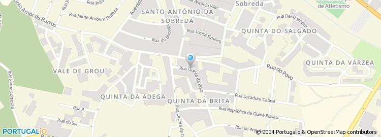 Mapa de Rua Quinta da Brita