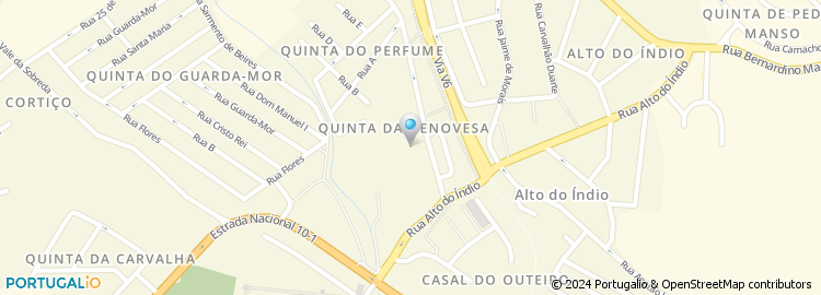 Mapa de Rua Quinta da Genovesa