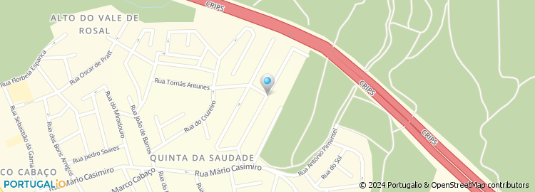 Mapa de Rua Quinta da Saudade