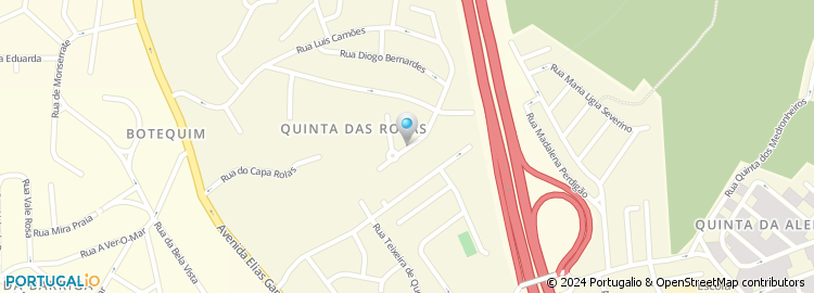 Mapa de Rua Quinta das Rolas