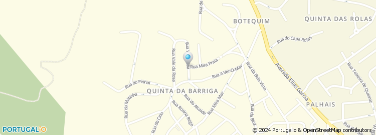 Mapa de Rua Vale da Rosa