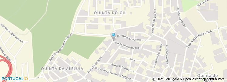 Mapa de Rua Vale Fetal