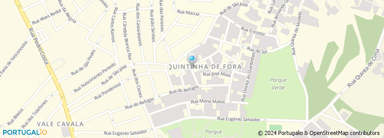 Mapa de Travessa de São José