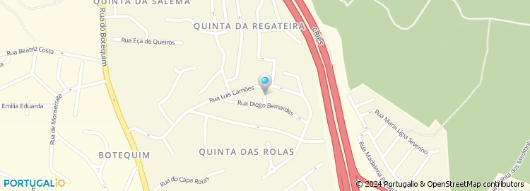 Mapa de Travessa Diogo Bernardes