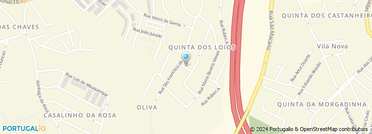 Mapa de Travessa Quinta dos Loios