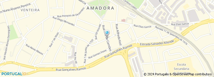 Mapa de Amadeu Gonçalves Teixeira