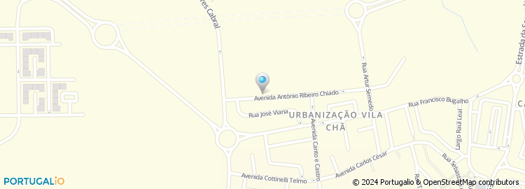 Mapa de Avenida António Ribeiro Chiado