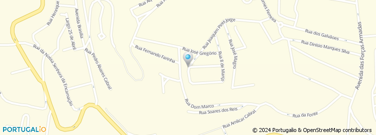 Mapa de Antonia B F Reis Cardoso