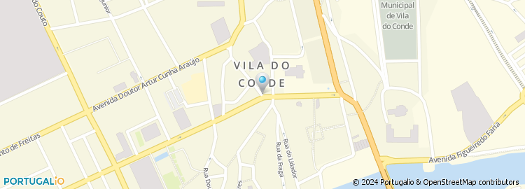 Mapa de Associação Comercial e Industrial de Vila do Conde