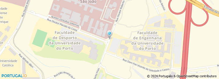 Mapa de Associação de Estudantes da Escola Superior de Educação do Porto