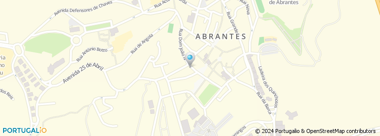 Mapa de Associação Humanitária de Bombeiros Voluntários de Abrantes