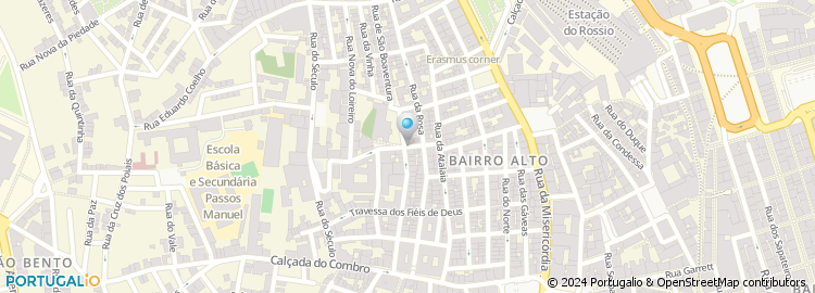 Mapa de Ateliers de Arte do Bairro Alto - Actividades Artisticas, Lda