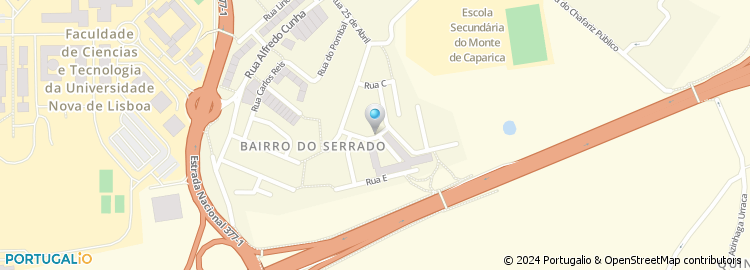 Mapa de Auto Caparica Reparadora, Lda