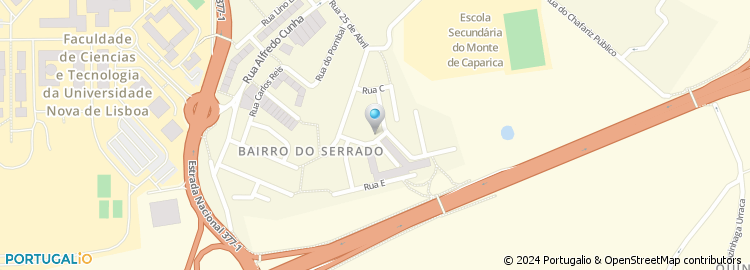 Mapa de Auto Caparica - Reparadora, Lda