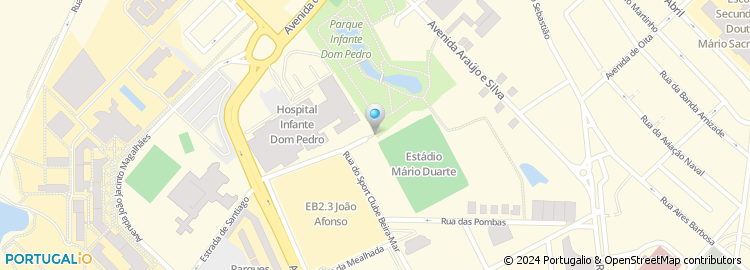 Mapa de Avenida Sport Clube Beira-Mar