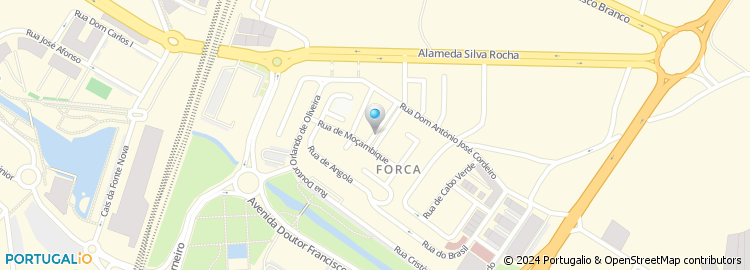 Mapa de Rua Almada Negreiros