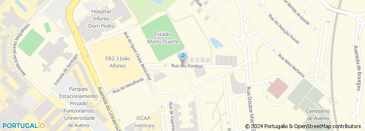 Mapa de Rua das Pombas