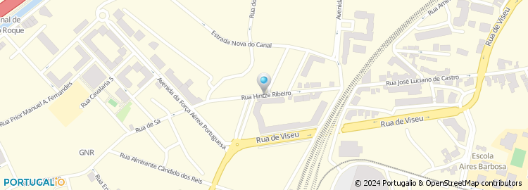 Mapa de Rua Hintze Ribeiro