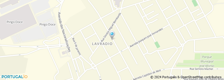 Mapa de Apartado 1, Lavradio