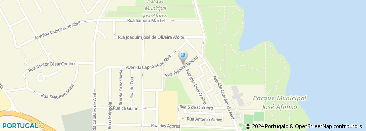 Mapa de Rua Aquilino Ribeiro