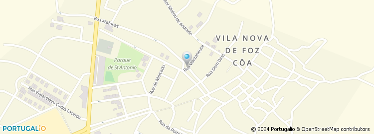 Mapa de Bombeiros Voluntarios de Vila Nova de Foz Coa